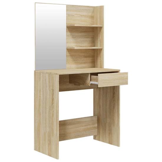 Legian Wooden Dressing Table With Stool In Sonoma Oak_3