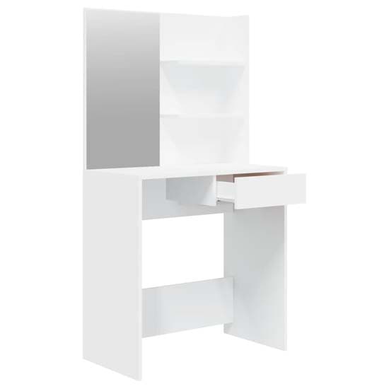 Legian Wooden Dressing Table With Stool In White_3