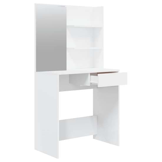 Legian High Gloss Dressing Table With Stool In White_3