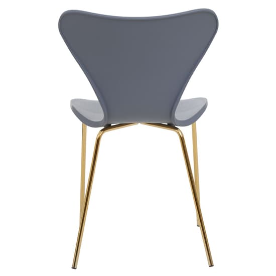 Leila Grey Plastic Dining Chairs With Gold Metal legs In A Pair_4