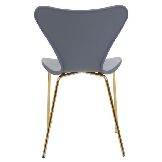 Leila Plastic Dining Chair With Gold Metal legs In Grey_4