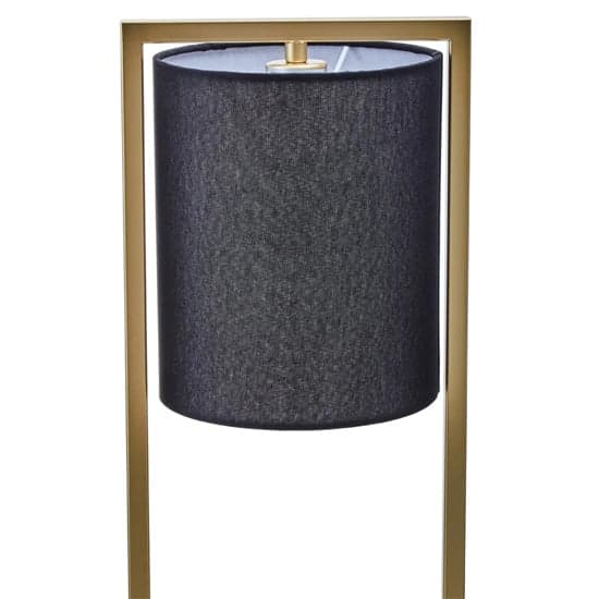 Lena Black Fabric Shade Table Lamp With Gold Metal Frame_3