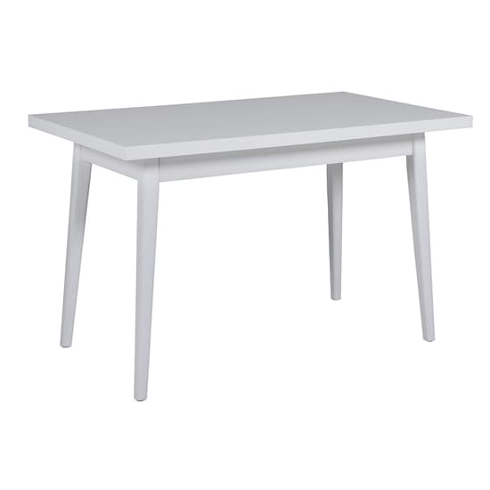 Lenci Wooden Dining Table With White Top And White Legs Furniture in