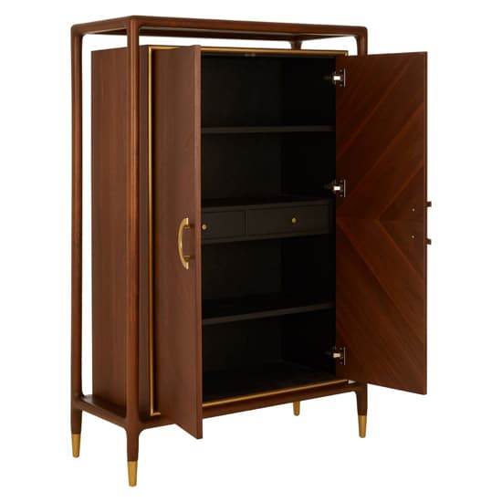 Leno Wooden Storage Cabinet In Walnut And Brass_3