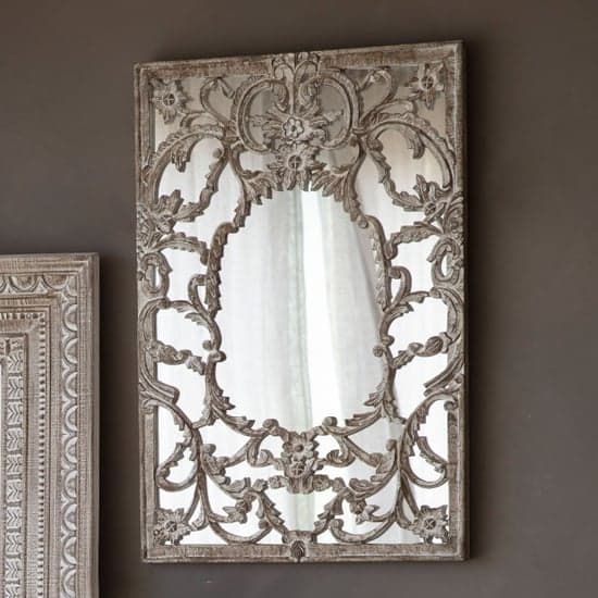 Lenoir Portrait Wall Mirror In Natural And Whitewash Frame_1