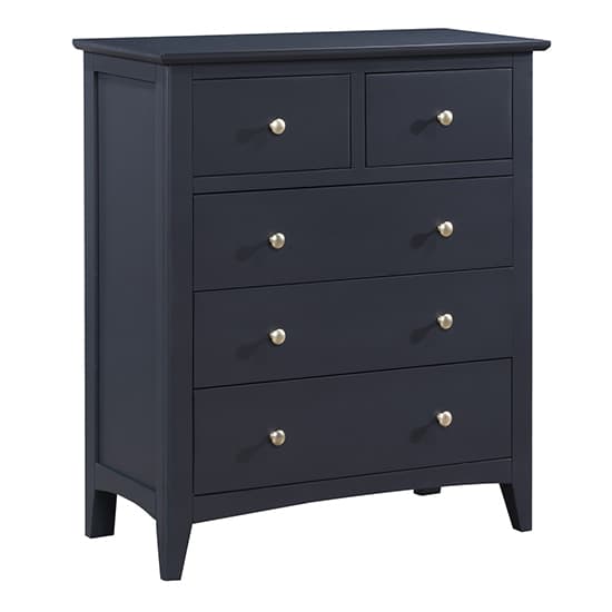 Lenox Wooden Chest Of 5 Drawers In Off Black_3