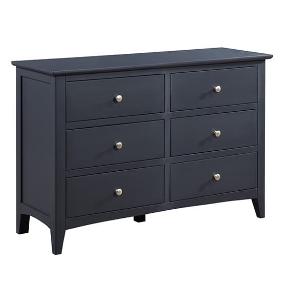 Lenox Wooden Chest Of 6 Drawers Wide In Off Black_3