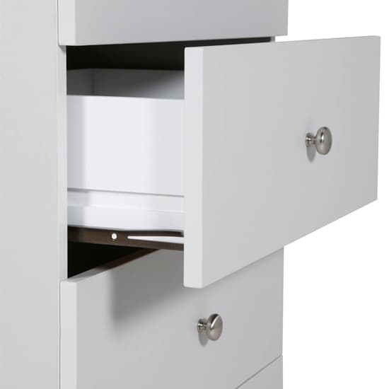 Leon Wooden Chest Of 4 Drawers In Light Grey_5