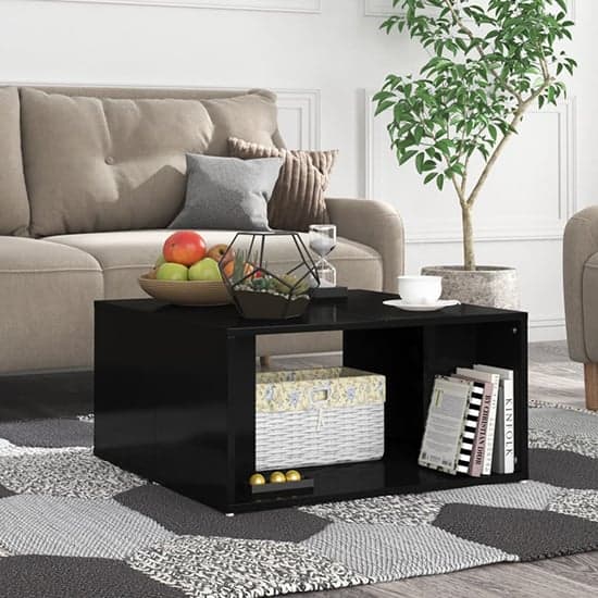 Leonia Square High Gloss Coffee Tables In Black_2
