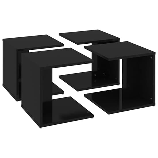 Leonia Square High Gloss Coffee Tables In Black_5