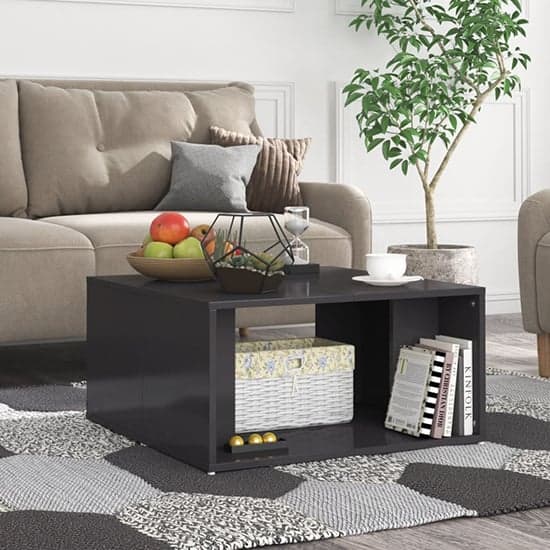 Leonia Square High Gloss Coffee Tables In Grey_2