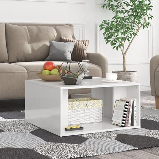 Leonia Square High Gloss Coffee Tables In White_2