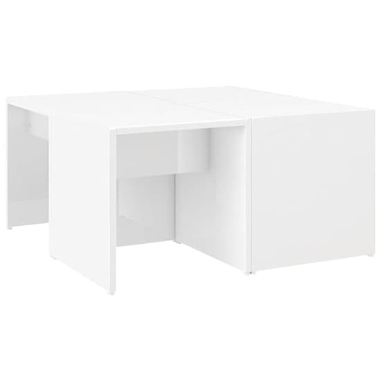 Leonia Square High Gloss Coffee Tables In White_3