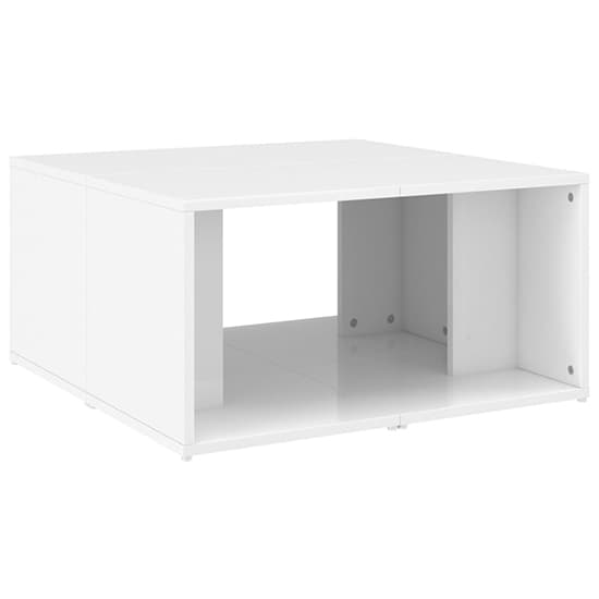 Leonia Square High Gloss Coffee Tables In White_4