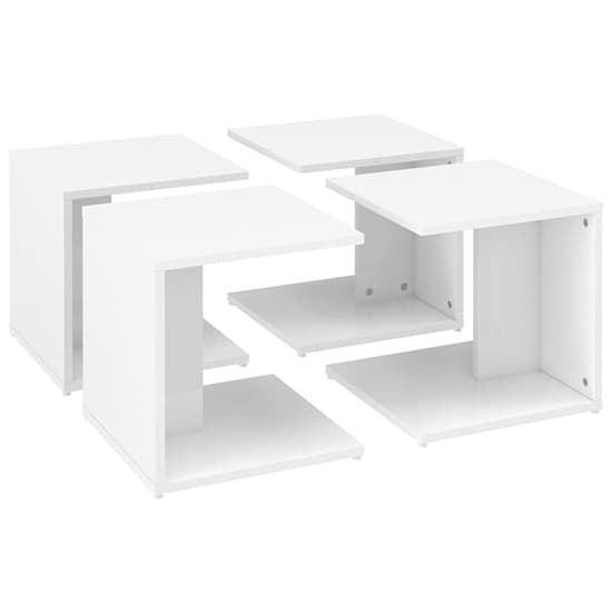 Leonia Square High Gloss Coffee Tables In White_5