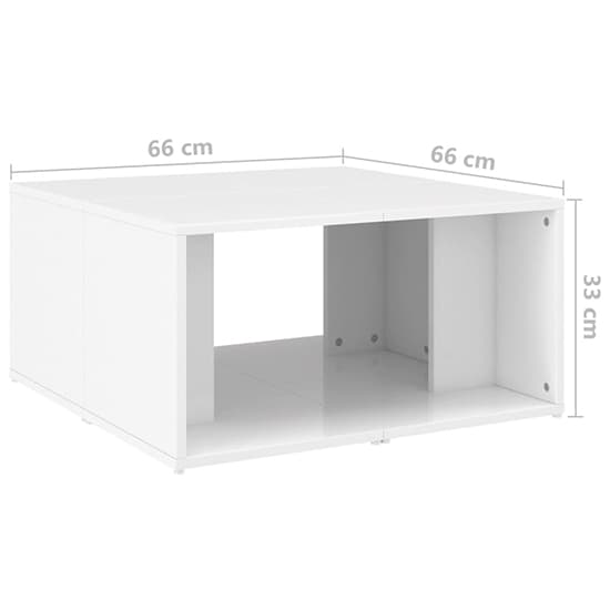 Leonia Square High Gloss Coffee Tables In White_6