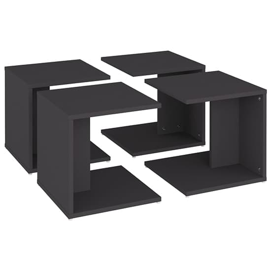 Leonia Square Wooden Coffee Tables In Grey_5
