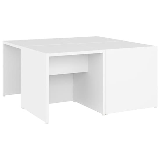 Leonia Square Wooden Coffee Tables In White_3