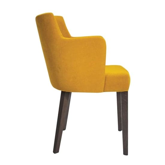 Lergs Curved Back Velvet Armchair In Nordic Gold_2