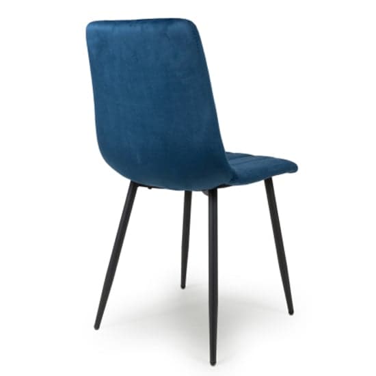 Leuven Blue Brushed Velvet Dining Chairs In Pair_3
