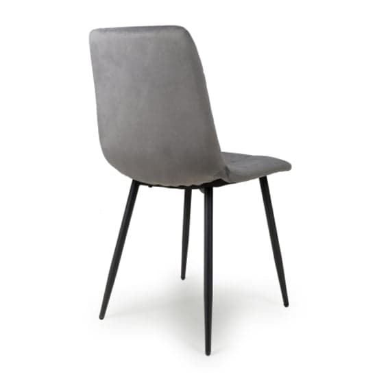 Leuven Grey Brushed Velvet Dining Chairs In Pair_2