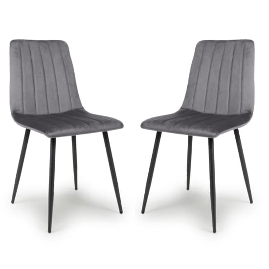 Leuven Grey Brushed Velvet Dining Chairs In Pair_1