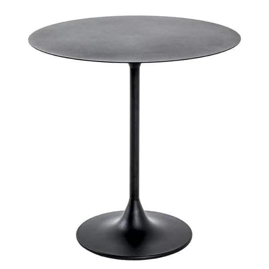 Lewiston Round Metal Side Table In Black_2