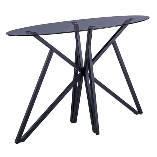 Liam Grey Tinted Glass Console Table With Black Metal Legs_2