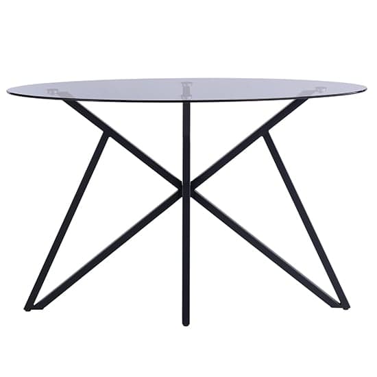 Liam Grey Tinted Glass Console Table With Black Metal Legs_1