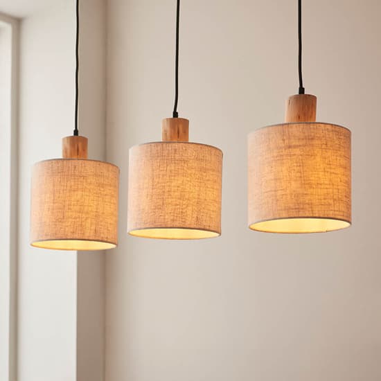 Liberty 3 Lights Linear Ceiling Pendant Light In Natural_3