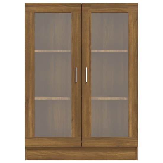 Libet Wooden Display Cabinet In With 2 Doors In Brown Oak_5