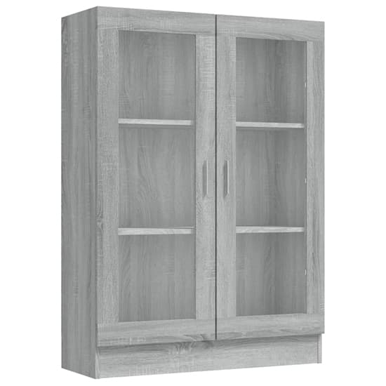 Libet Wooden Display Cabinet In With 2 Doors In Grey Sonoma Oak_3