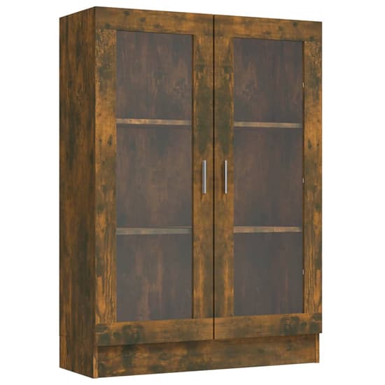 Libet Wooden Display Cabinet In With 2 Doors In Smoked Oak_3