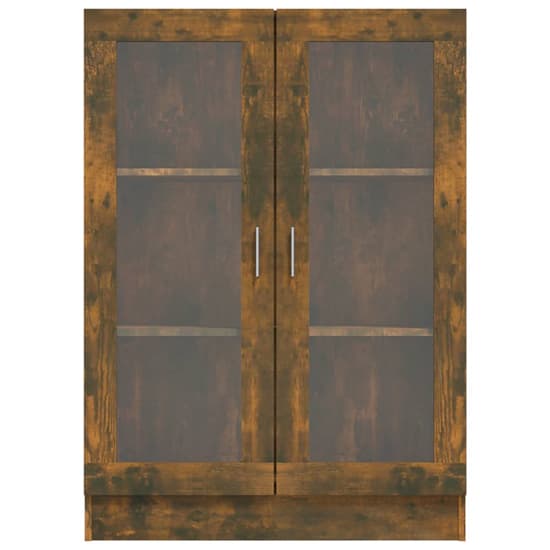 Libet Wooden Display Cabinet In With 2 Doors In Smoked Oak_5