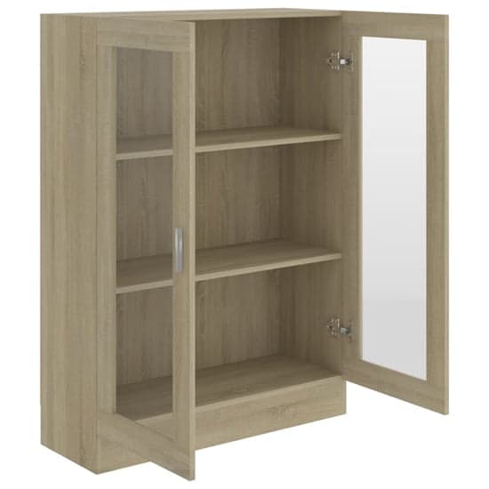 Libet Wooden Display Cabinet In With 2 Doors In Sonoma Oak_4