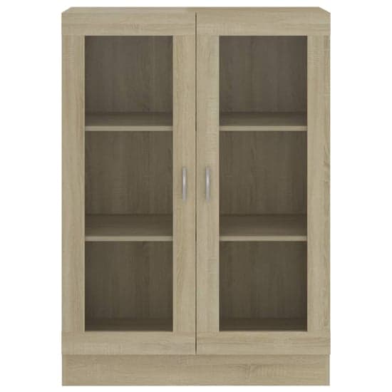 Libet Wooden Display Cabinet In With 2 Doors In Sonoma Oak_5
