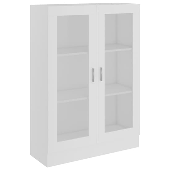 Libet Wooden Display Cabinet In With 2 Doors In White_3