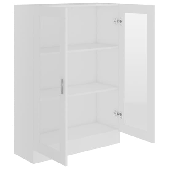 Libet Wooden Display Cabinet In With 2 Doors In White_4