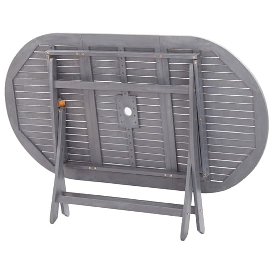 Libni Oval Folding Wooden Garden Dining Table In Grey Wash Furniture