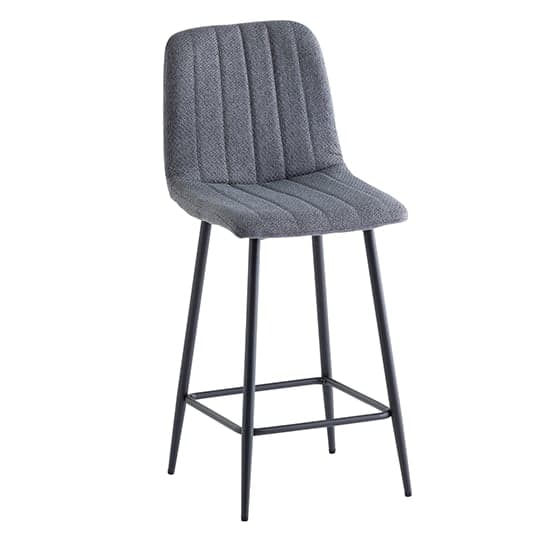 Lillie Fabric Counter Bar Stool In Grey_1