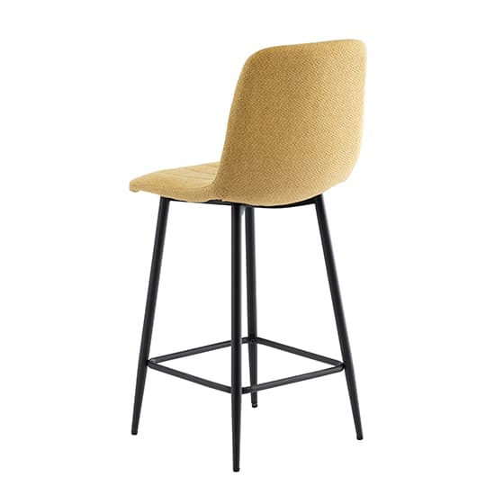 Lillie Fabric Counter Bar Stool In Yellow_2