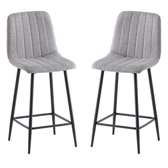 Lillie Silver Fabric Counter Bar Stools In Pair_1