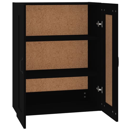 Lima Wooden Wall Storage Cabinet With 2 Doors In Black_5