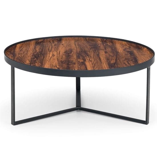 Lamis Wooden Coffee Table In Walnut With Black Metal Base_3