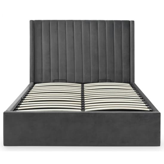 Laelia Velvet Storage King Size Bed In Grey_5
