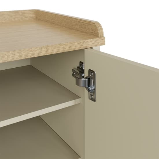 Loftus Wooden Shoe Storage Bench With 2 Doors In Cream_3