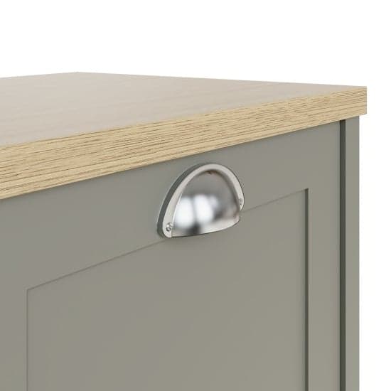Loftus Wooden Shoe Storage Cabinet With 2 Doors In Grey_3