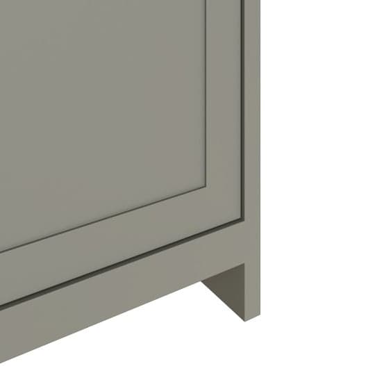 Loftus Wooden Shoe Storage Cabinet With 2 Doors In Grey_4