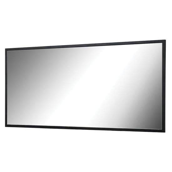 Logan Wall Mirror Wide With Black Wooden Frame_1