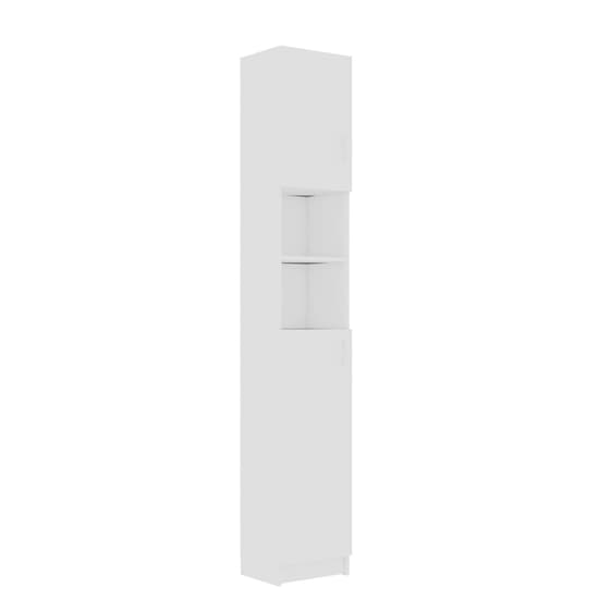 Logan Wooden Bathroom Storage Cabinet With 2 Doors In White_3